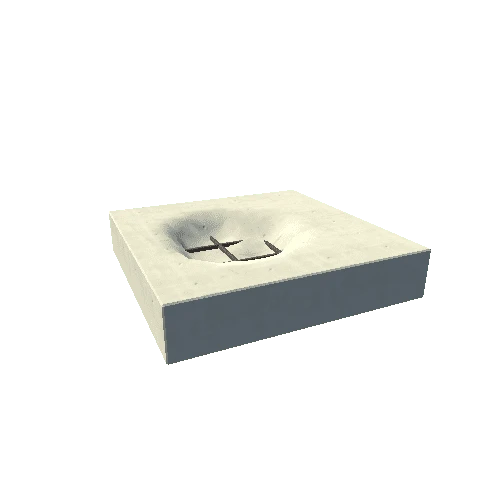 Concrete Block Broken 6 Type 2 Moveable